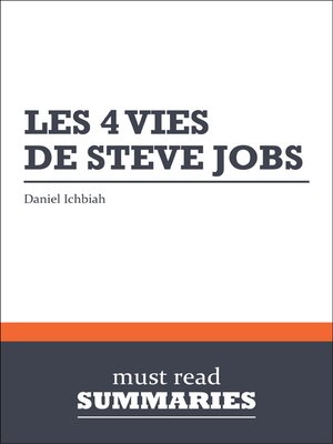 cover image of Les 4 vies de Steve Jobs